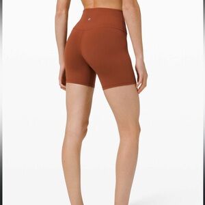 Great Condition: Lululemon Align Shorts Dark Terracotta (6)